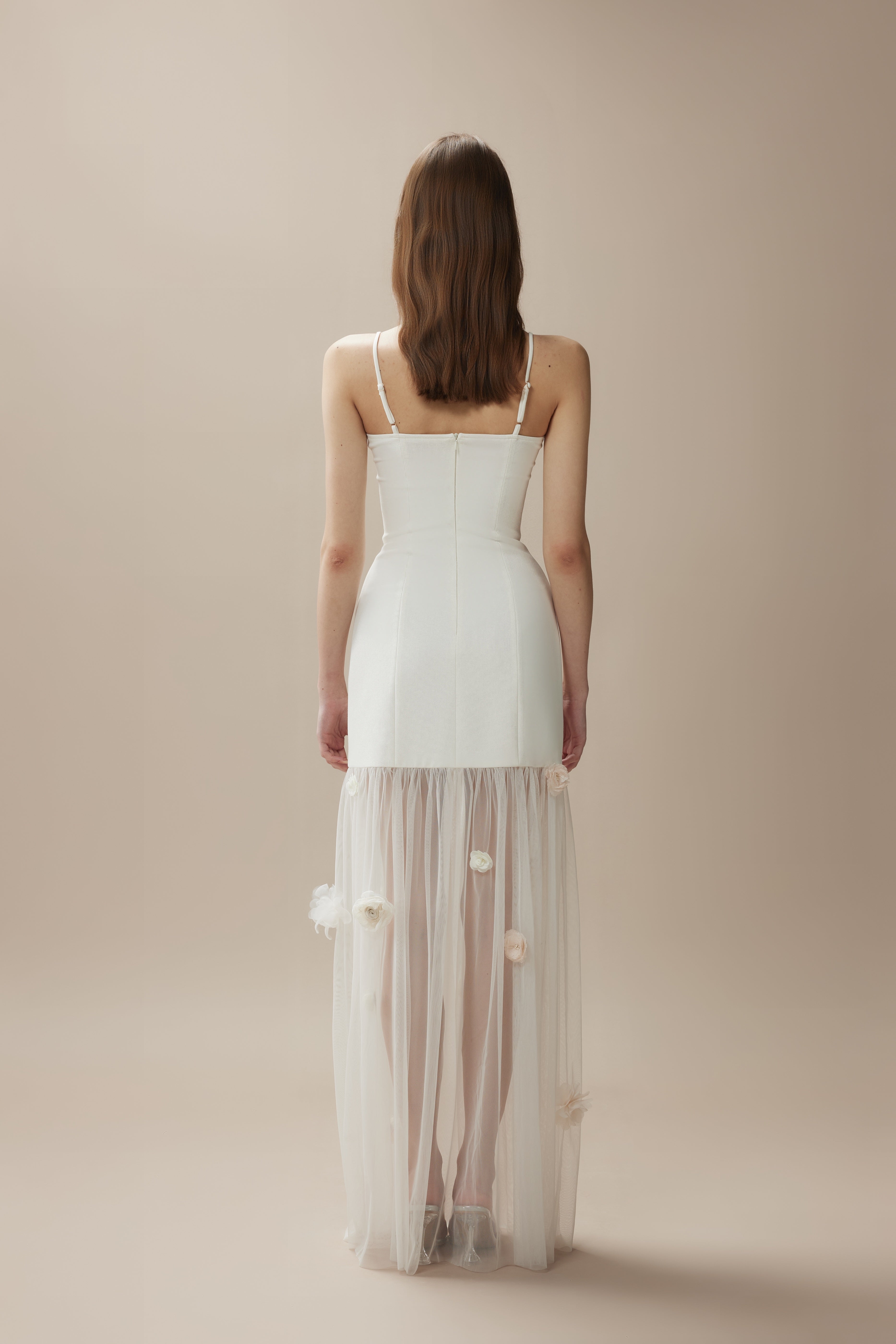 White Camellia Maxi Dress