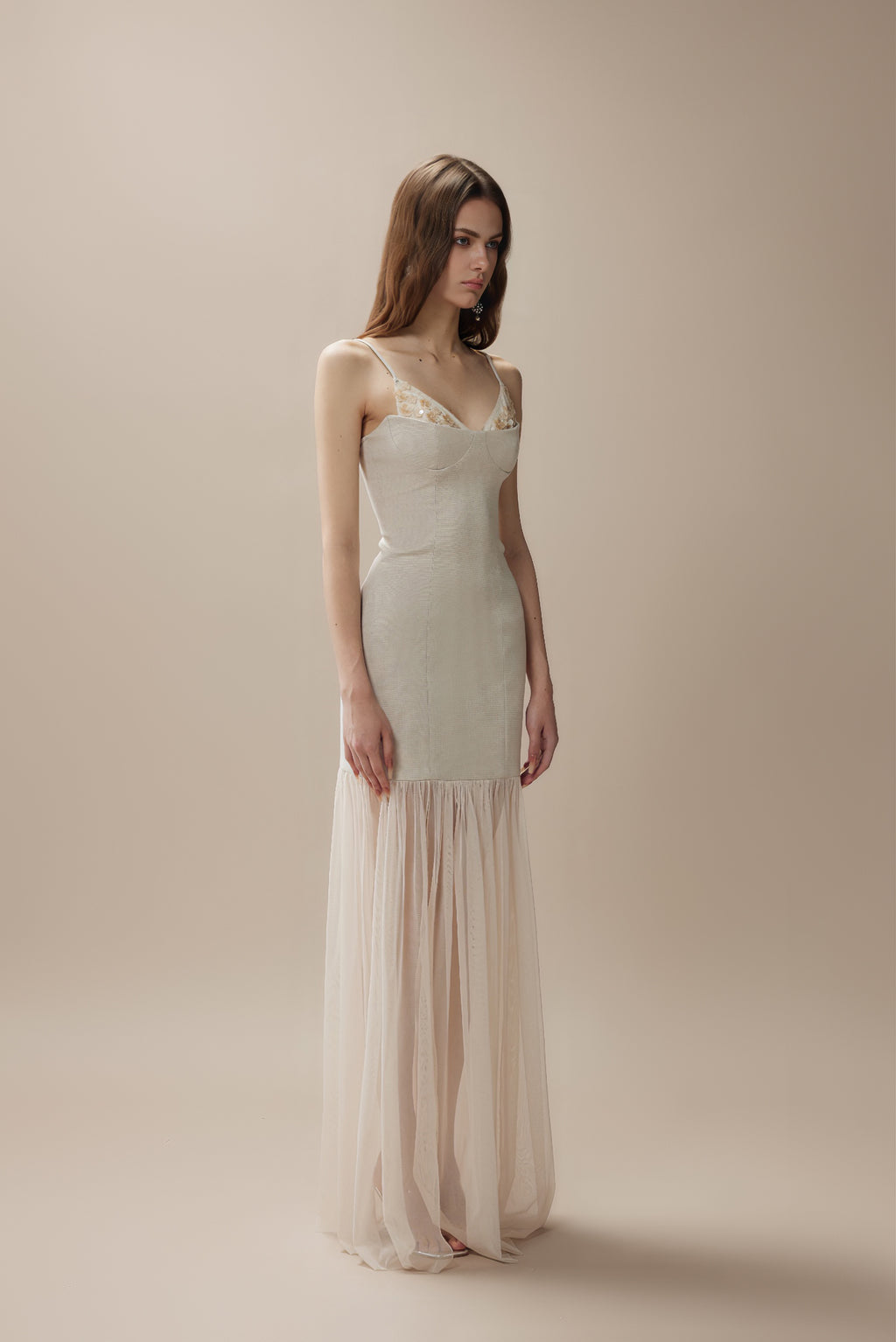 White Camellia Maxi Dress