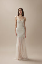 White Camellia Maxi Dress