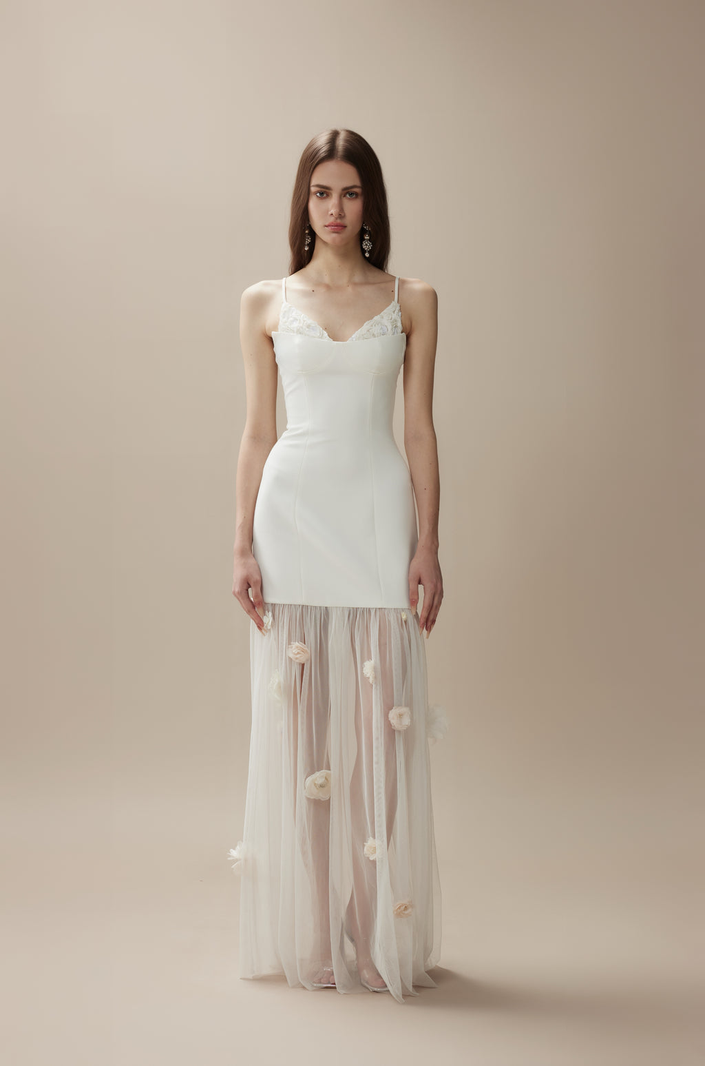 White Camellia Maxi Dress