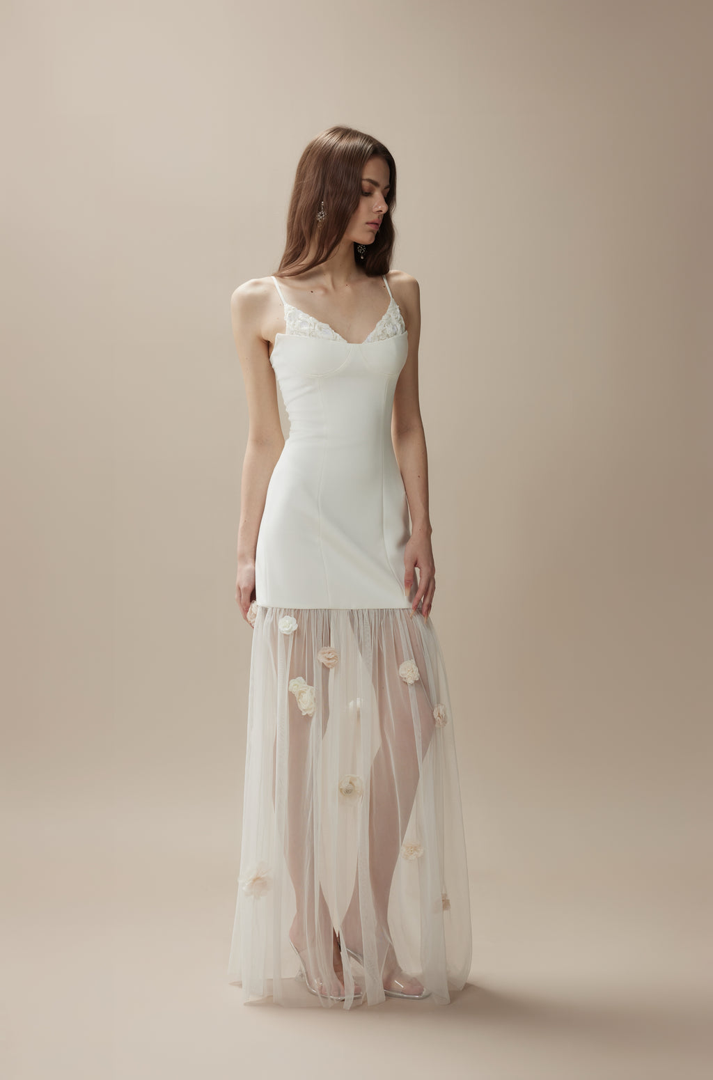 White Camellia Maxi Dress