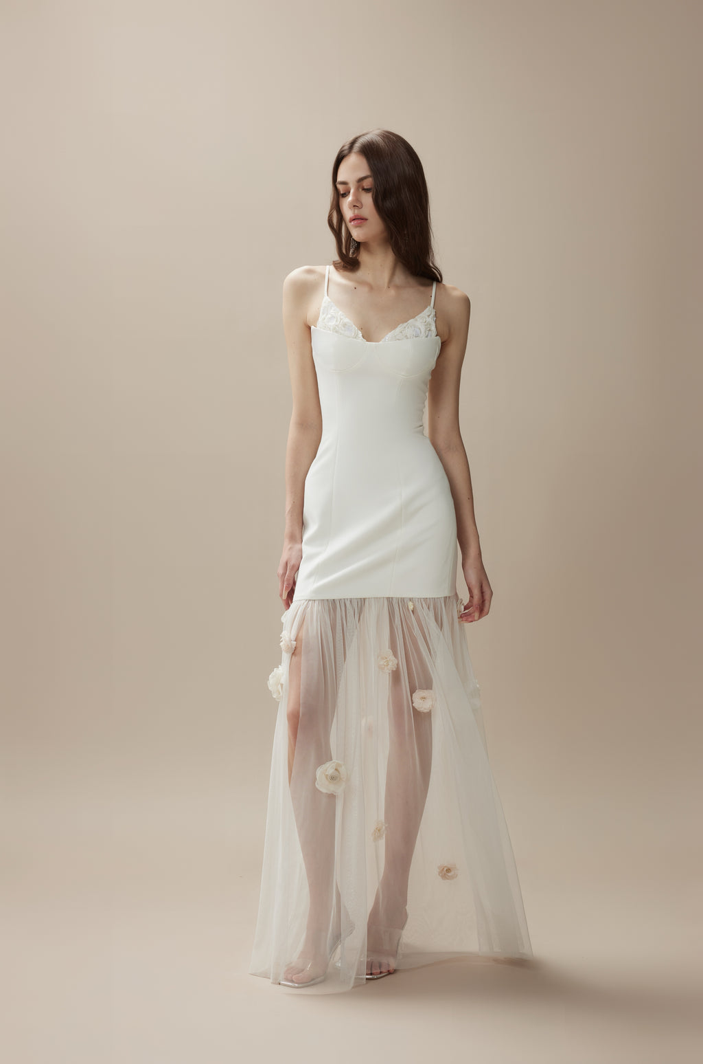 White Camellia Maxi Dress