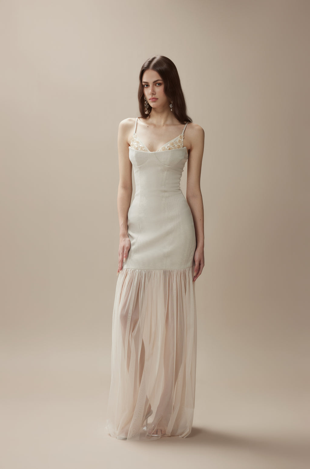 White Camellia Maxi Dress