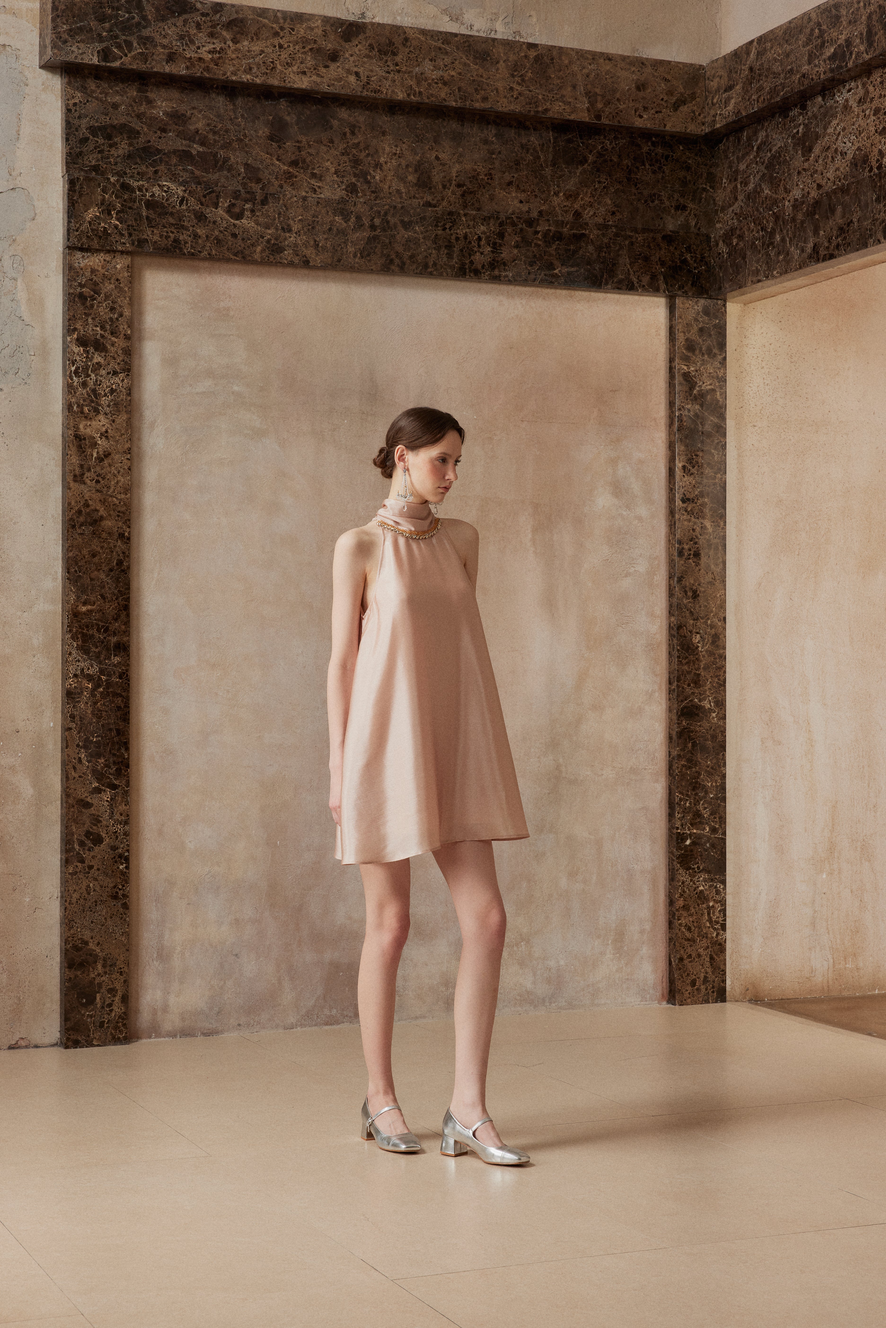 Luce di Rosa Halter Dress
