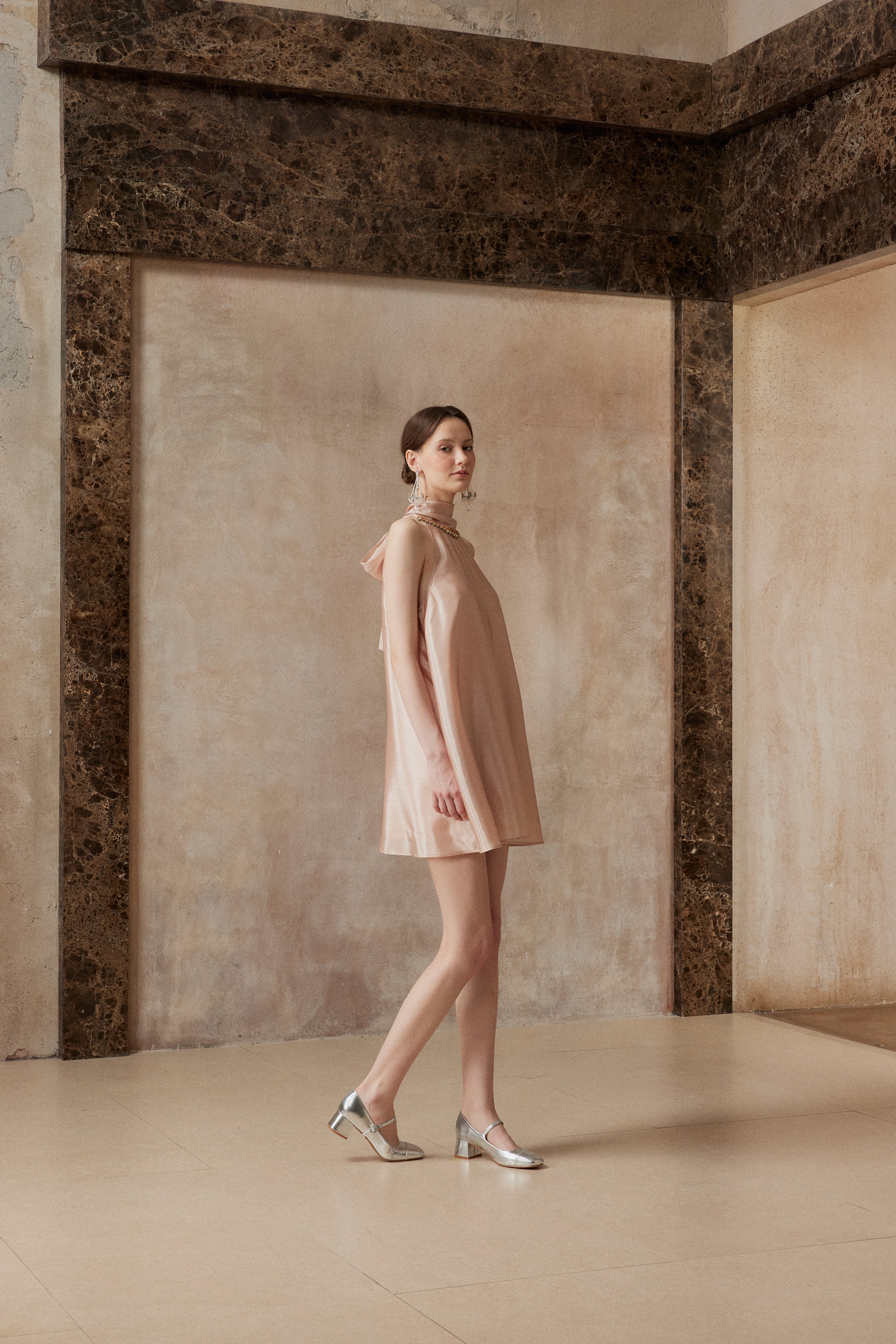 Luce di Rosa Halter Dress