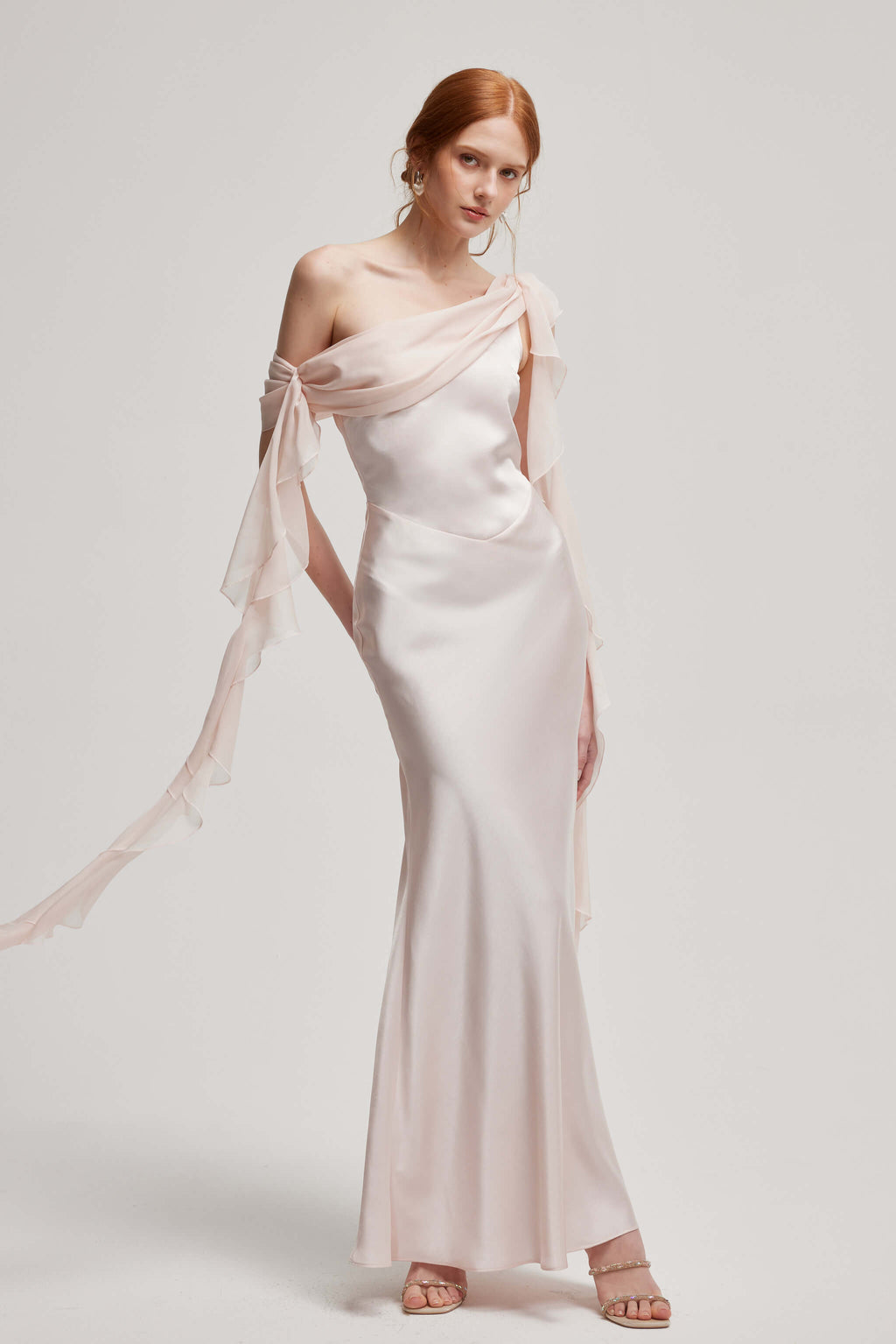 Rosa d’Aurora One-Shoulder Gown