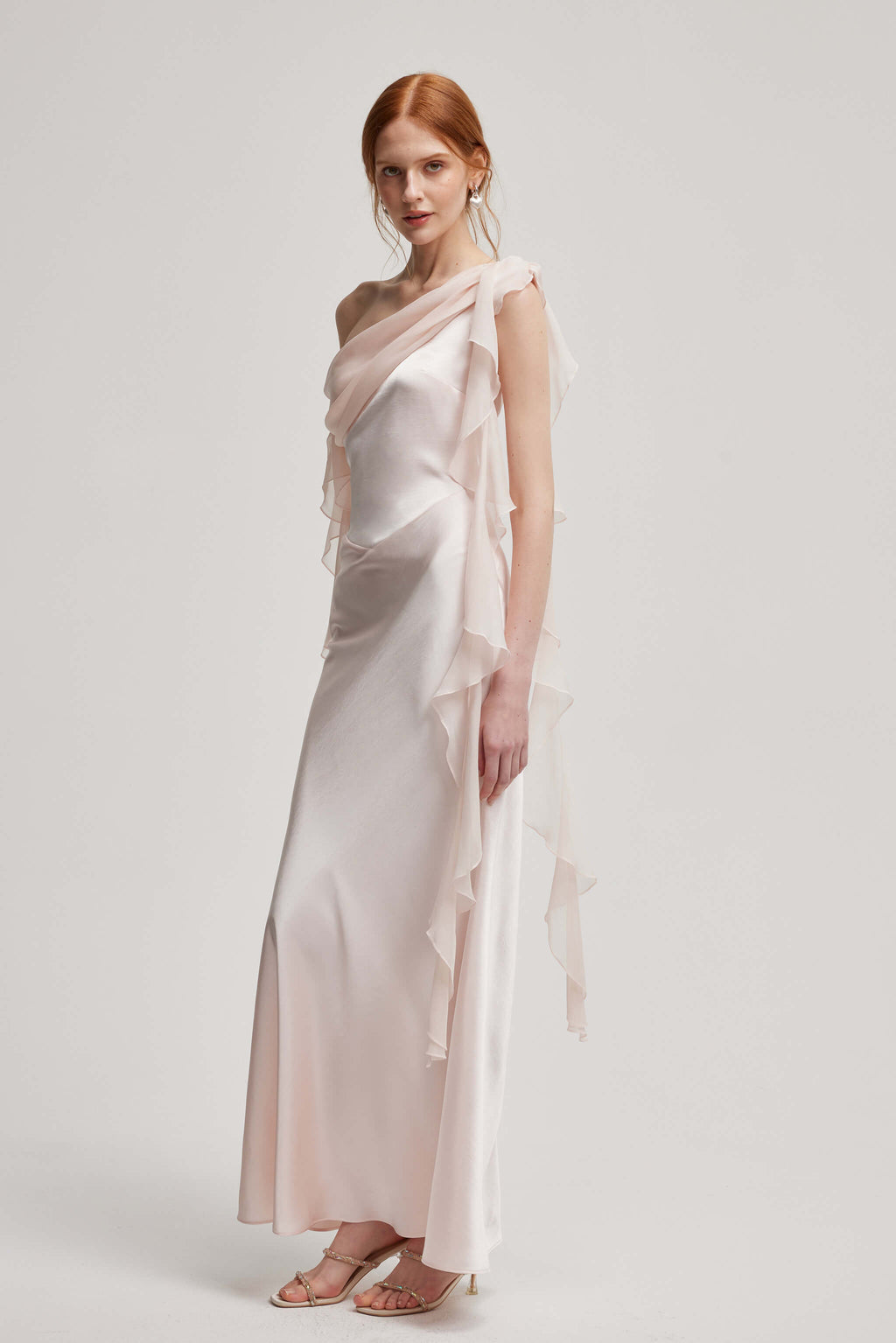 Rosa d’Aurora One-Shoulder Gown