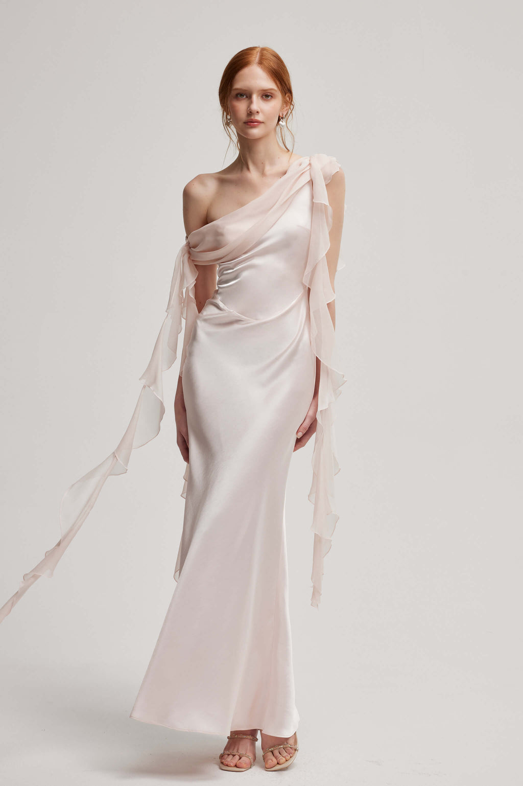 Rosa d’Aurora One-Shoulder Gown